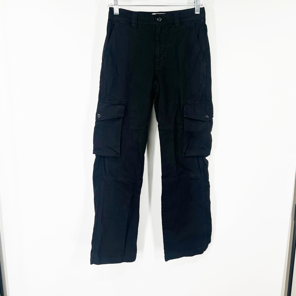 TNA Aritzia Black High Rise Cargo Pants